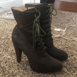 Frye Harlow Lace Up Booties